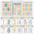 Hadley Designs Multiplication Chart Poster Set – 9 Math Posters for Classroom & Homeschool, Times Tables, Skip Counting, and Division Posters for 2nd-5th Grade, Boho Classroom Decor