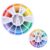 Hadnves 4 Pcs Color Wheels Creative Paint Mixing Learning Guide