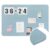 Hahafelt 36″x 24″Linen Fabric Bulletin Board Pinboard for Walls Display Frameless Pinboard Display Notice Memory Board for Office Home Walls Kitchen Easy to Install(Water Blue)