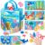 hahaland Ocean Busy Book for Toddlers 1-3, Montessori Toys Sensory Activity Busy Board, Travel Toy for 1 2 3 Year Old Boys Girls, Educational Fine Motor Skills Learning Toy, Toddler Birthday Gift