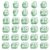 HAHALUK Pencil Toppers Number Labels, Reusable Durable (Green,Number 1-30)