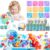 HAHONIA Magic Water Elf Toy Kit with Terrarium, DIY Squishy Maker Water Pets with Luminous Glue, Summer Water Toys Sensory Toy for Kids 4 5 6 7 8 9 10 Year Old Boy Girl Gifts