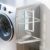 HAIMST Magnetic Hanger Organizer, Strong Magnetic Hanger Holder for Washing Machine Laundry Room Organization Space Saving Hangers Storage Rack Stacker, White