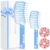 Hair Brush Set, Large Curved Paddle & Mini Travel Brush, Fast Blow Drying Brush for Wet Dry Hair, Pain-Free Detangler Hairbrush for Thick Curly Fine Hair, Home Travel Grooming Tools for Women Men Kids