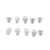 Hair Scissors Rubber Silencers with Screw Thread, Salon Barber Shears Noise Reduction Replacement Bumpers, Pet Grooming Scissors Finger Stop Muffler Accessories, Black, 10 Pack