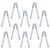 HAKIDZEL 20pcs Metallic Paint Marker Pens Fine 1.5mm Tip for Permanent Markings on Paper and Ceramic, Silver Plastic Body, for Office Use and Card Making Comfortable Hand Lettering