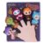 Halearo 5 Holidays Themed Finger Puppets Cute Colorful Soft Portable Characters for Halloween Christmas Party Favors with Easy Fit Design
