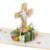 Hallmark Signature Paper Wonder Religious Pop Up Card (Cross with Flowers) for Birthdays, Baptisms, Confirmations