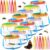 Halloscume 12 Pack Bug Catcher for Kids Insect Bug Viewer Kit with Tweezers Explorer Outdoor Set Insects Catcher Containers Magnifying Box for Children Science Nature Exploration Tool(Bright Color)