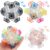 Halloscume 3 Pcs Adult Keyboard Fidget Clicker Toy, Clicky, Creamy & Silent Keyboard Fidget Keychain Cube Mechanical Key Button Clicker Stress Relief Gift for Office Home Pass Time