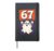 Halloween 67 Ghost Wooden Sign Funny Six Seven Meme Hardcover Journal, Black