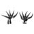 Halloween Articulated Gloves, Flexible Joints Long Claw Cosplay Props for Party Costume Accessories Black