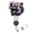 Halloween Badge Reel, Black Cat Moon Badge Holder Retractable Clip