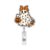 Halloween Badge Reel Orange Bow Ghost Badge Holder Pumpkin Badge Buddy with Retractable Clip Flowers Name Tag Holder for Student Nurse Worker Teacher Office Staff