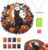 Halloween Black Cat Moon Diamond Art Hanging Ornament Kit, 8×8in, Double-Sided Hanging Ornament, DIY Rhinestone Craft Kit, Pumpkin Bat Ghost Window Decor for Halloween Decoration