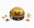 Halloween Bun Stress Relief Squishy Bao for Adults – Angry Jack-o’-Lantern with Realistic Orange Peel Skin on Spooky Steamer Base,Anxiety Relief Fidget, Desk Accent & Collectible (Yellow)