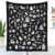 Halloween Coloring Throw Blanket for Kids, DIY Color Your Own，H#