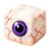 Halloween Cube Squishy Toy, Stress Relief Squeeze Fidget Toy, 4 Assorted Halloween Themed Characters, Soft Hand Play Toy for Party Favour Desktop Ornament Daily Use