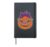 Halloween Cute Pumpkin Leopard Glasses Girls Fall Hardcover Journal, Black