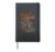 Halloween Dead Tired Skeleton Coffee Vintage Halloween Hardcover Journal, Black