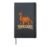 Halloween Dinosaur Pumpkasaurus Pumpkin Witch Hat Boys Kids Hardcover Journal, Black
