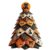 Halloween DIY Fabric Quilt Tree Sewing Kit, Spooky Mini Fabric Tree Craft Kit with Pumpkin Black Cat Pattern