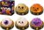 Halloween Dumpling Squeeze Squishy Toy, Cute Slow Rising Halloween Squishy Stress Relief Toy, Soft Sensory Fidget Toy for Party Favors, Trick or Treat Gifts & Collectors (5PCS)