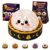 Halloween Dumpling Squeeze Squishy Toy, Cute Slow Stress Ball Squeeze Stress Relief Fidget Sensory for Anxiety Relief, Fun Party Favors Gifts Ghost Pumpkin Eyeball Skull Monster