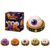 Halloween Dumpling Squishy Toy,Eyeball Glitter Dumpling ,Cute Slow Rising Squeeze, Durable Portable Stress Relief Sensory Toy, Soft Halloween Collectibles Fidget Toy for Kids & Adults 1 Pc