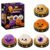 Halloween Dumpling Squishy Toy Set, Cute Slow Rising Sensory Squishies for Stress Relief, Soft Ghost Pumpkin Monster Figure Fidget Toys for Party Favors, Trick or Treat Gifts & Desk Decor (Set of 5)