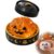 Halloween Dumpling Toys, Cute Slow Rising Squeeze Stress Relief Sensory Fidget Toy for Kids & Adults, Soft TPR Ghost Pumpkin Skull Eyeball Novelty Gifts Party Favors，Orange：1