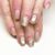 Halloween Ghost Skeleton Press on Nails Matte Flower Short Square Fake Nail