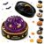 Halloween Glitter Dumpling Squishies Toys, Ghosts Slow Rise Jumbo Dumpling Squishies, Halloween Dumplings Spooks Fidget Toy, Stress Ball for Adults Anxiety Relief with Steamer , 01# Purple