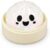 Halloween Glitter Squishy Bun Toy with Mini Steamer Case，Ghost