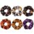 Halloween Hair Scrunchies, Witch Hat Ghost Cat Bat Pumpkin Hair Ties 6 Pcs