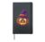 Halloween Leopard Print Pumpkin Witch Hat Cute Autumn Hardcover Journal, Black