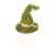 Halloween Mini Witch Hat Decorative Potted Plant, Retro Moss Wizard Hat Desktop Ornament, Assorted 4 Styles for Festive Home Party Tabletop Spooky Decoration