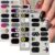 Halloween Nails Wrap Stickers Scary Ghost Skull Nail Polish Stickers with Blood Drop Black White Stripe Design Reusable Nail Polish Wraps for Women Girls Manicure Decor 4 Sheet