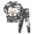 Halloween Outfits for Girls Casual Long Sleeve Top Pants Set（Black,5 Y)