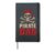 Halloween Pirate Dad Skull Eyepatch Costume Vintage Hardcover Journal, Black