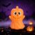 Halloween Pop It Fidget Toys, for Adults Squeeze Stress Cute Sensory Stress Relief Toy,Halloween Party Favors Gifts Brown