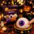 Halloween Pumpkin Dumpling Squeeze Squishy Toys (Eyeball)