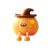 Halloween Pumpkin Night Cute Silicone LED Lamp With Witch Hat Soft Bedside Glow For Kids USB Rechargeable Control Nursery Decorations (Orange, 9.5X10cm)