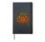 Halloween Pumpkin Paw Prints Dog Cat Lover Spooky Costume Hardcover Journal, Black