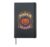 Halloween Pumpkin Season Vintage Badge Jack O Lantern Hardcover Journal, Black