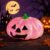 Halloween Pumpkin Squishy, Glitter Jack O Lantern Fidget Toy, 1 Count，A