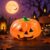 Halloween Pumpkin Squishy, Glitter Jack O Lantern Fidget Toy, 1 Count，B