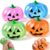 Halloween Pumpkin Squishy Stress Ball,Glitter-Filled Dumpling Squishy (Set)