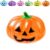 Halloween Pumpkin Squishy Toy, Halloween Squishies, Spooky Ghost Pumpkin Squishy, Slow Rebound Pinch Stress Relief Fidget Ball for Anxiety & Relaxation (Orange)