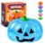 Halloween Pumpkin Squishy Toy Soft Cute Halloween Pumpkin Design Slow Rising Glitter Dumpling Squishies Spooky Squeeze Stress Relief Sensory Balls Fidget Toys for Adult Anxiety Relaxation